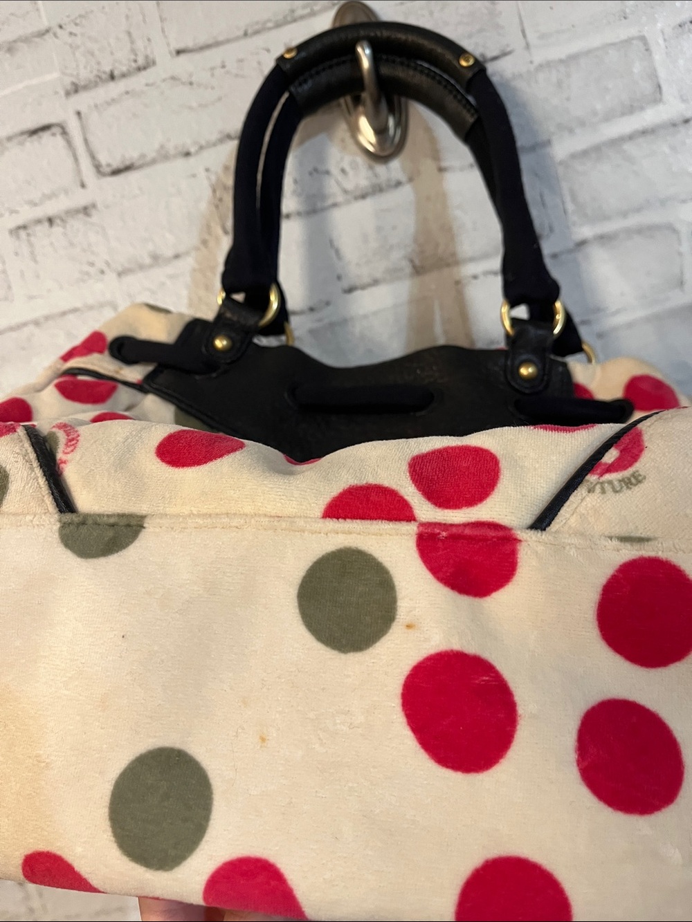 Juicy couture vintage y2k large velour daydreamer purse - Picture 9 of 12